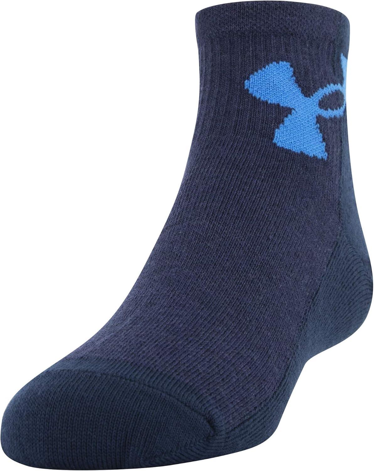 imageUnder Armour Kids Essential Lite Quarter Socks 6PairsAcademy Blue Assorted