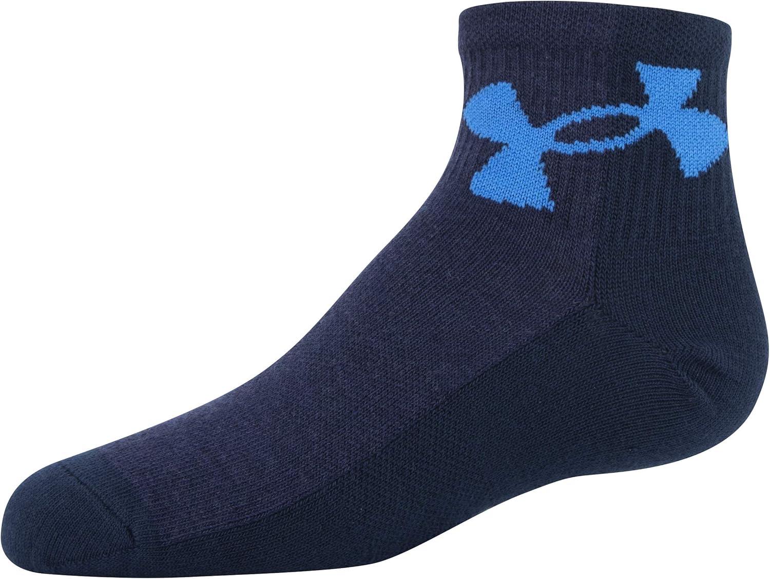 imageUnder Armour Kids Essential Lite Quarter Socks 6PairsAcademy Blue Assorted