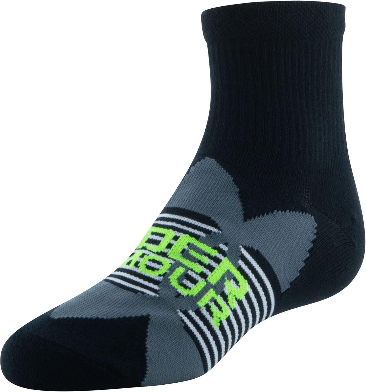 imageUnder Armour Kids Essential Lite Quarter Socks 6PairsBlackBlackWhite