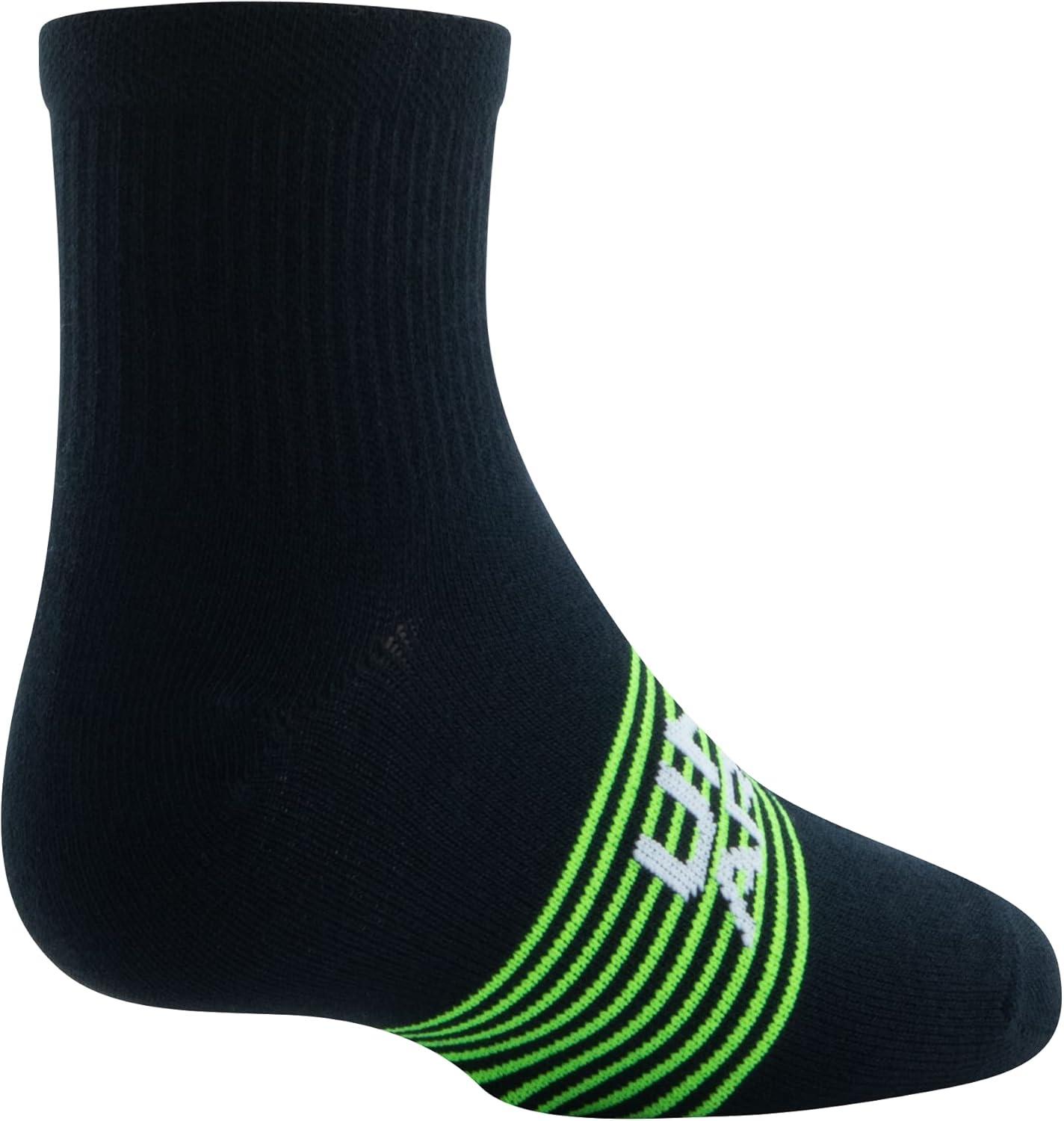 imageUnder Armour Kids Essential Lite Quarter Socks 6PairsBlackBlackWhite