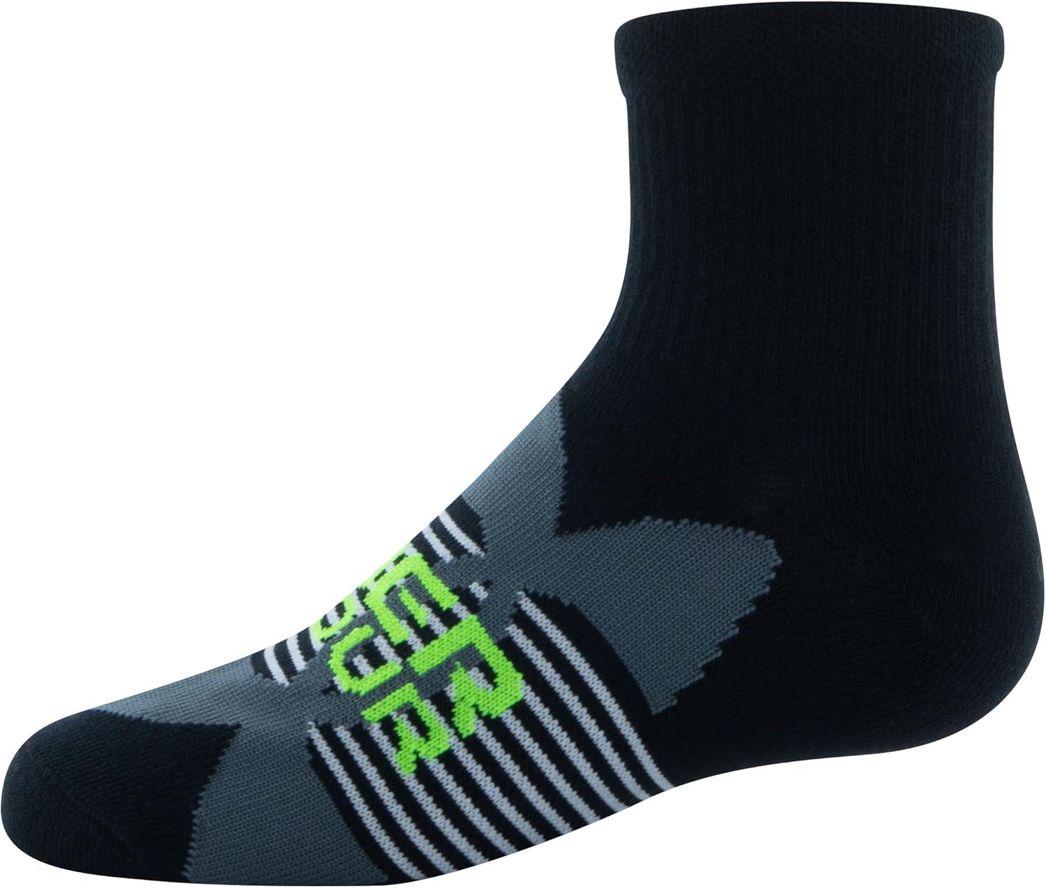 imageUnder Armour Kids Essential Lite Quarter Socks 6PairsBlackBlackWhite