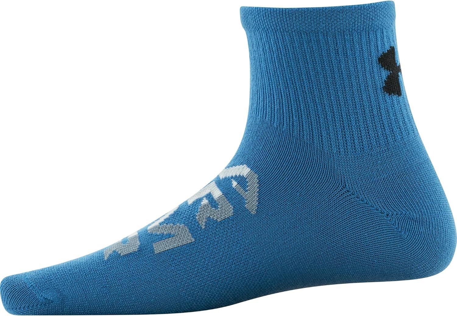 imageUnder Armour Kids Essential Lite Quarter Socks 6PairsCosmic Blue Assorted
