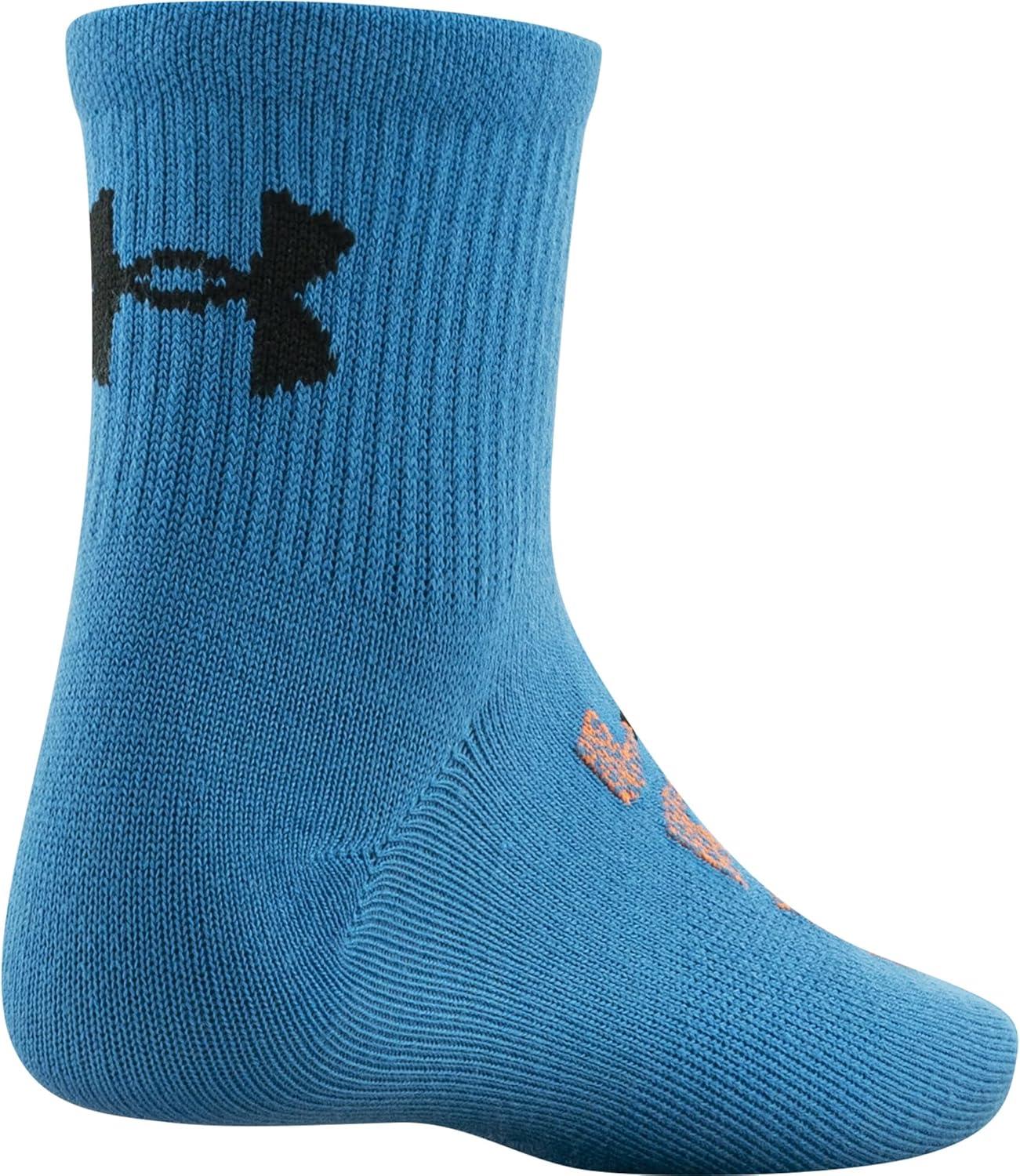 imageUnder Armour Kids Essential Lite Quarter Socks 6PairsCosmic Blue Assorted