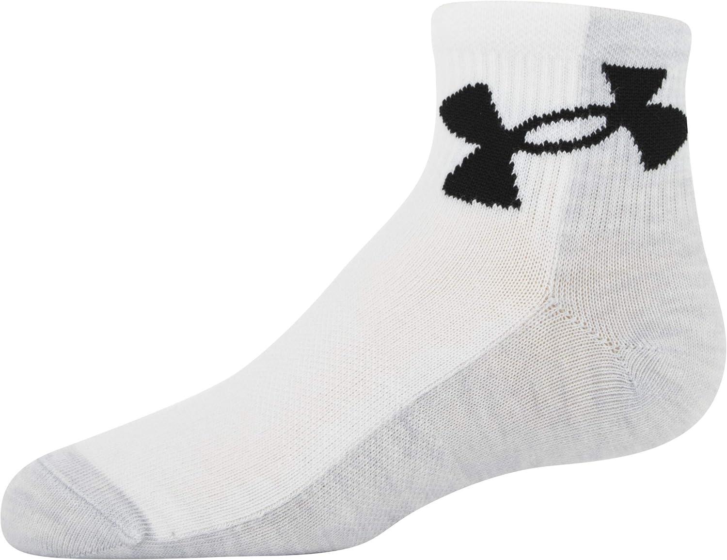 imageUnder Armour Kids Essential Lite Quarter Socks 6PairsHalo Gray Assorted