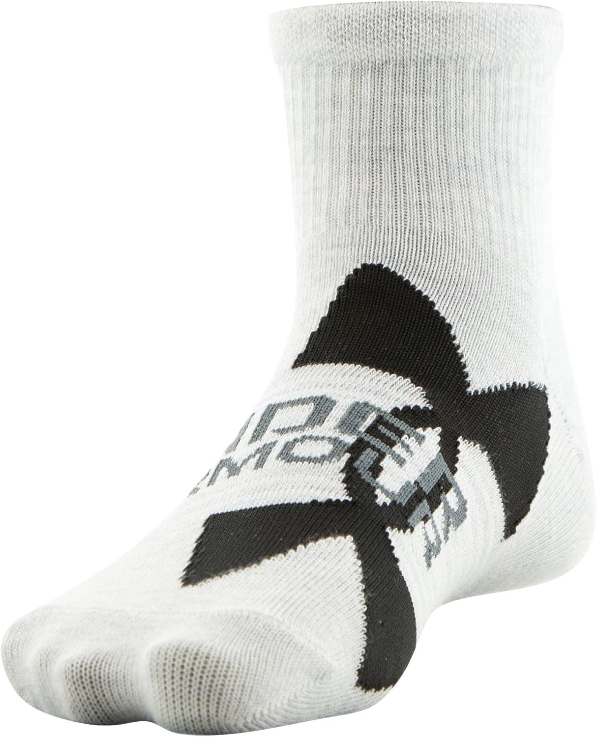 imageUnder Armour Kids Essential Lite Quarter Socks 6PairsHalo GrayWhite Assorted
