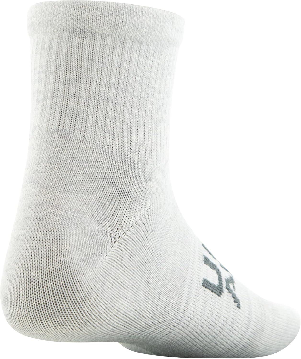 imageUnder Armour Kids Essential Lite Quarter Socks 6PairsHalo GrayWhite Assorted