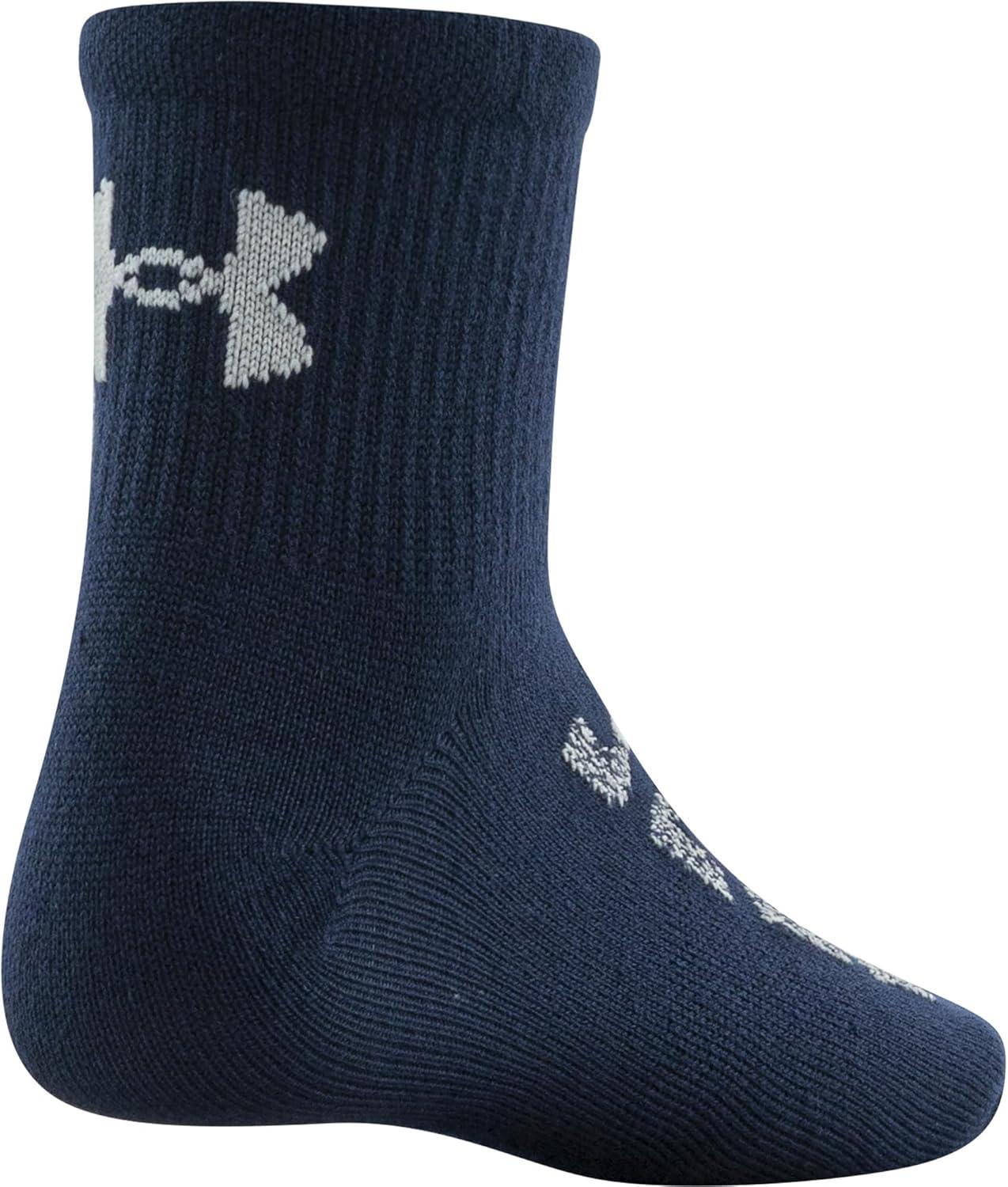 imageUnder Armour Kids Essential Lite Quarter Socks 6PairsMidnight Navy Assorted