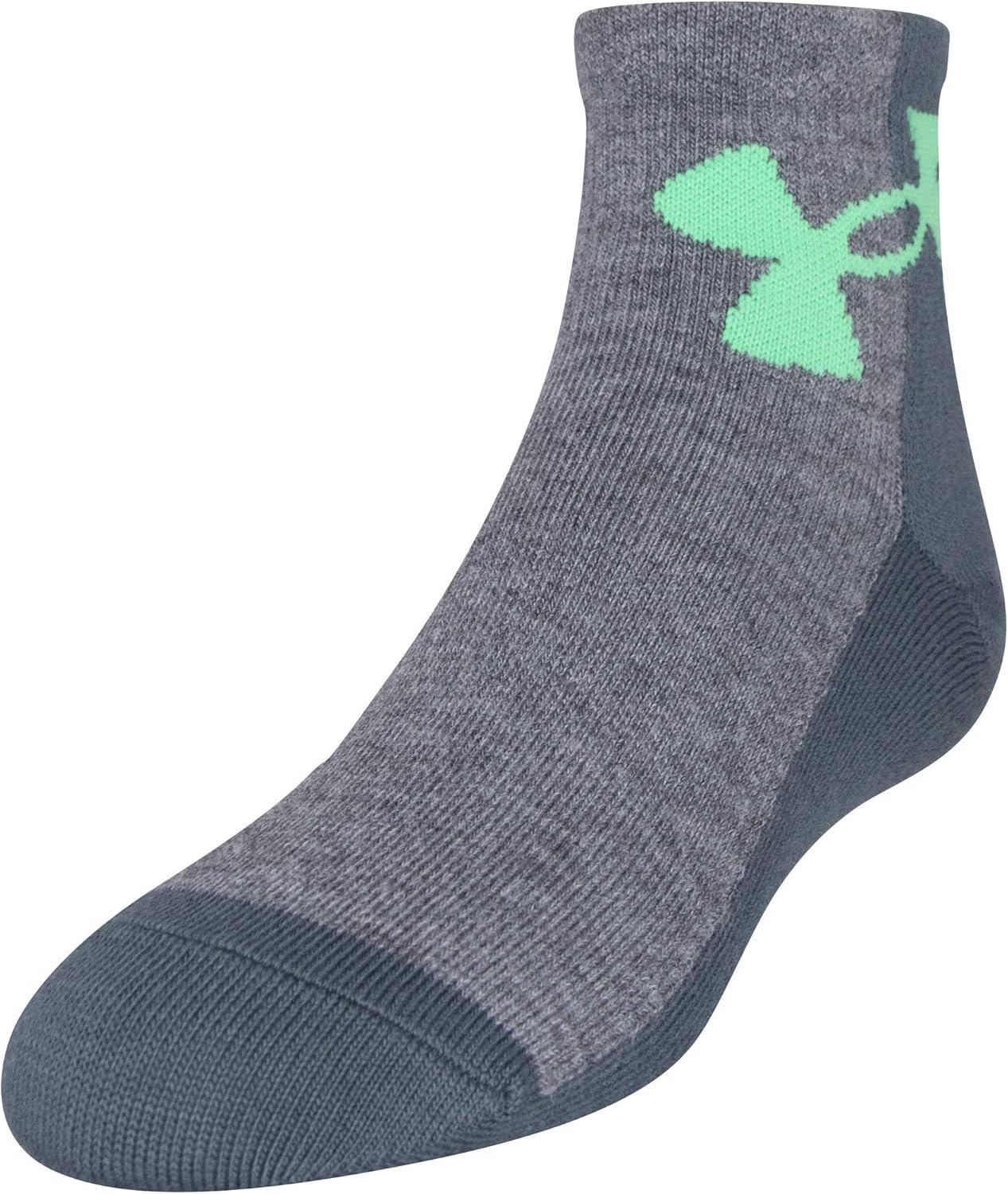 imageUnder Armour Kids Essential Lite Quarter Socks 6PairsPitch Gray Assorted