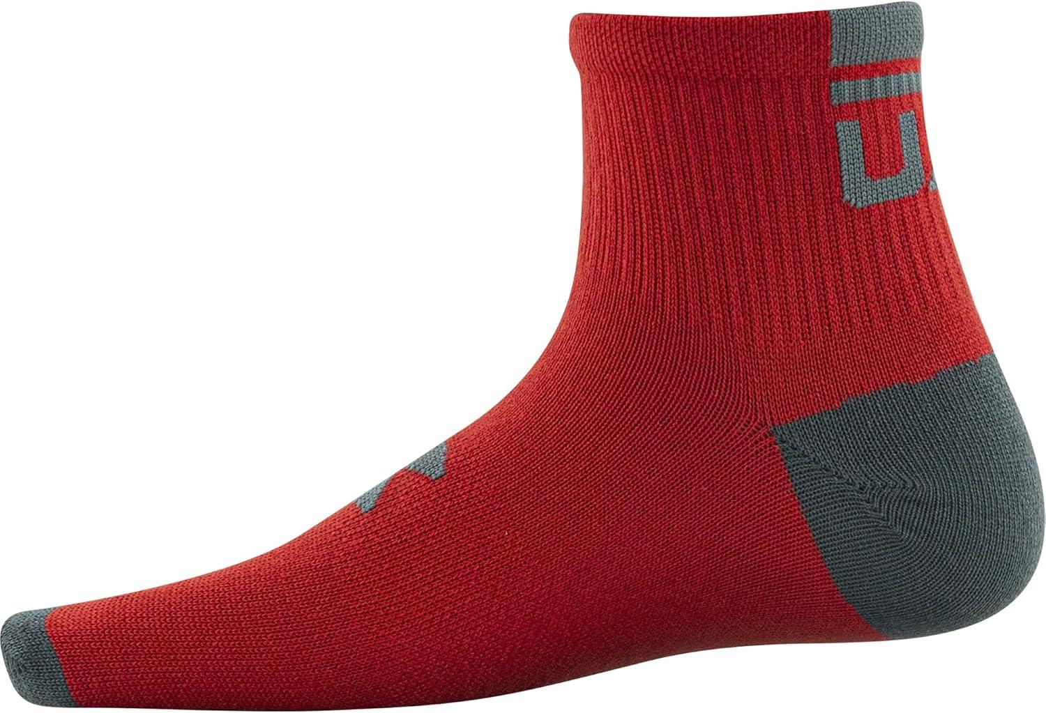 imageUnder Armour Kids Essential Lite Quarter Socks 6PairsRed Assorted