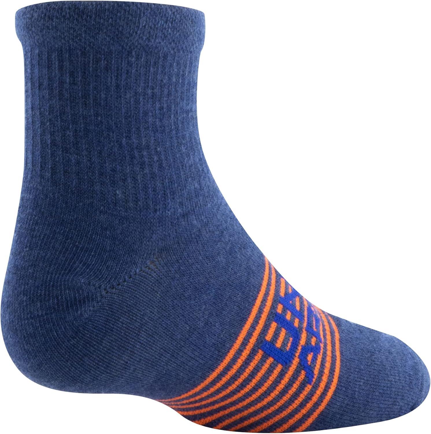 imageUnder Armour Kids Essential Lite Quarter Socks 6PairsUtility BlueHalo GrayRoyal