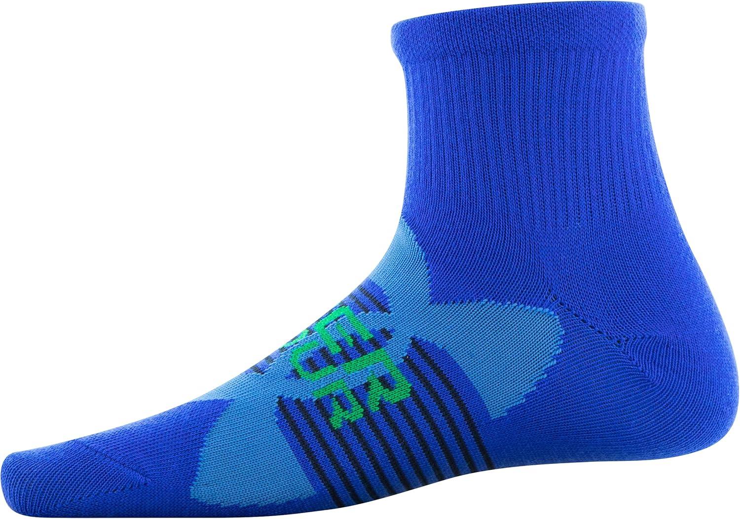 imageUnder Armour Kids Essential Lite Quarter Socks 6PairsVersa Blue Assorted