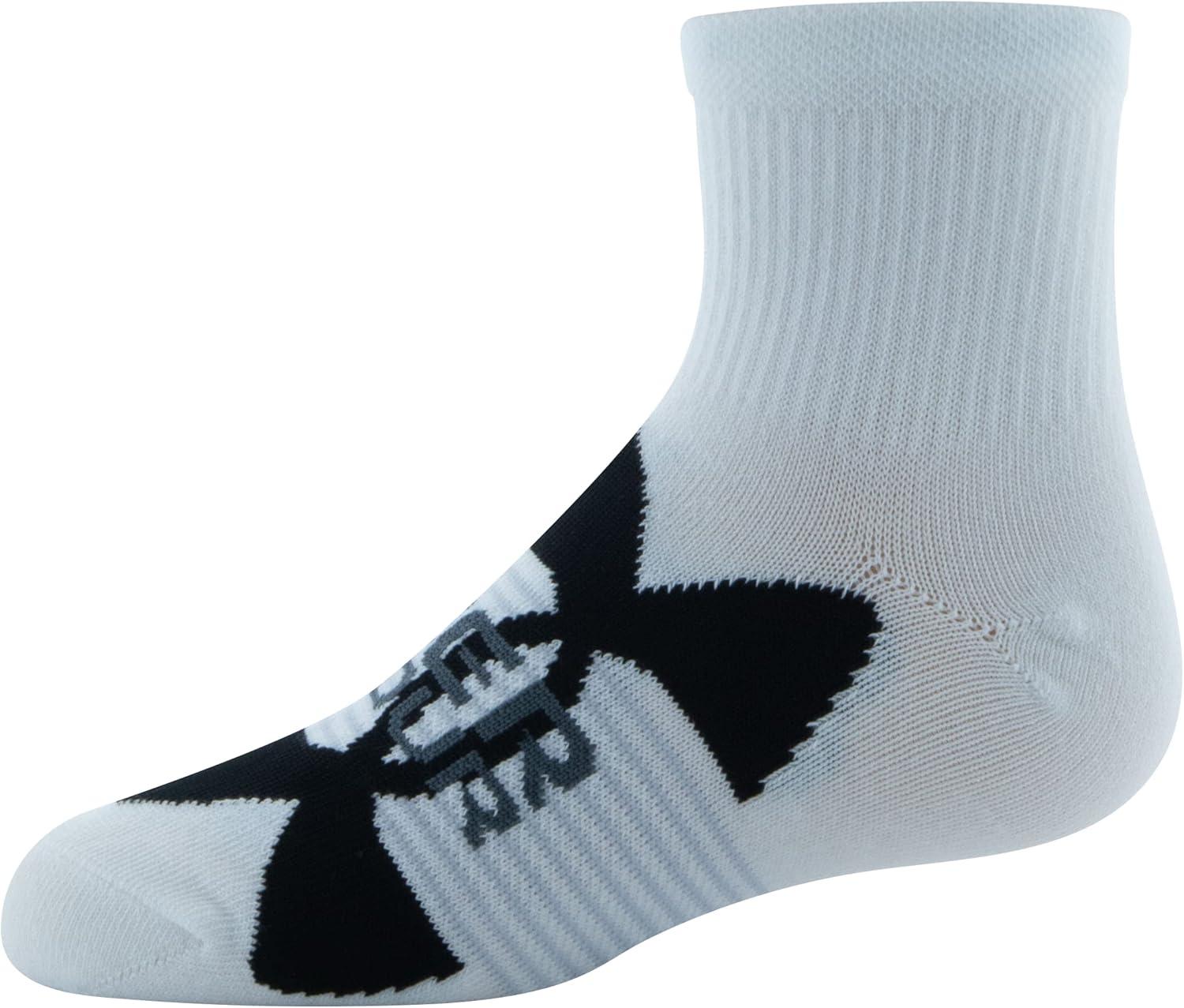 imageUnder Armour Kids Essential Lite Quarter Socks 6PairsWhiteWhitePitch Gray