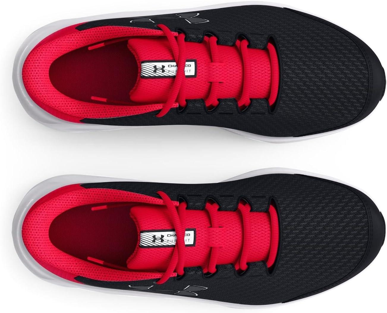 imageUnder Armour Kids Grade School Charged Pursuit 3 Running Shoe001 BlackRedWhite