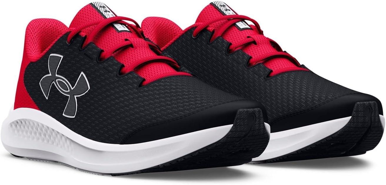 imageUnder Armour Kids Grade School Charged Pursuit 3 Running Shoe001 BlackRedWhite