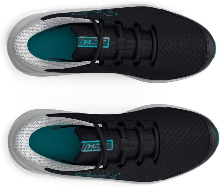 imageUnder Armour Kids Grade School Charged Pursuit 3 Running Shoe002 BlackMod GrayCircuit Teal