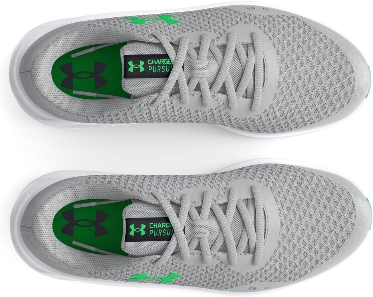 imageUnder Armour Kids Grade School Charged Pursuit 3 Running Shoe102 Mod GrayMod GrayGreen Screen