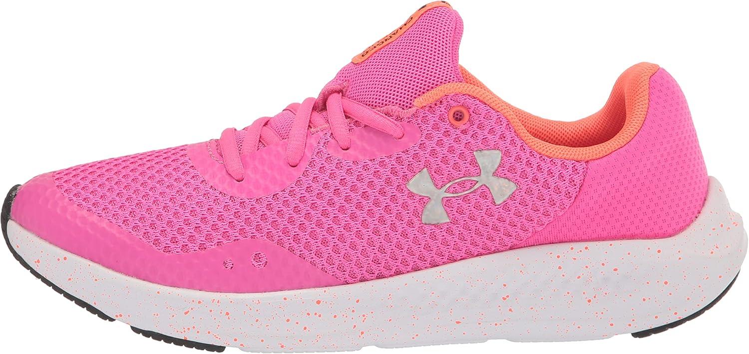 imageUnder Armour Kids Grade School Charged Pursuit 3 Running Shoe600 Rebel PinkAfter BurnIridescent