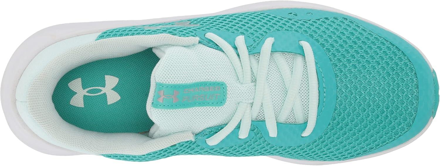imageUnder Armour Kids Grade School Charged Pursuit 3 Running ShoeNeptune 300Metallic Warm Silver