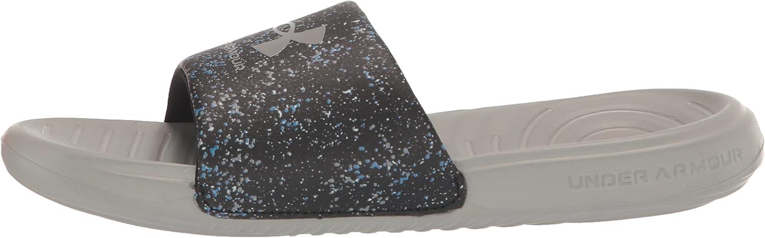 imageUnder Armour UnisexChild Ansa Graphic Slide Sandal007 BlackTinMetallic Tin