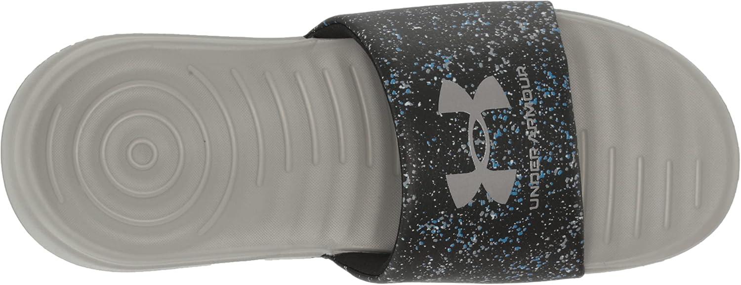 imageUnder Armour UnisexChild Ansa Graphic Slide Sandal007 BlackTinMetallic Tin