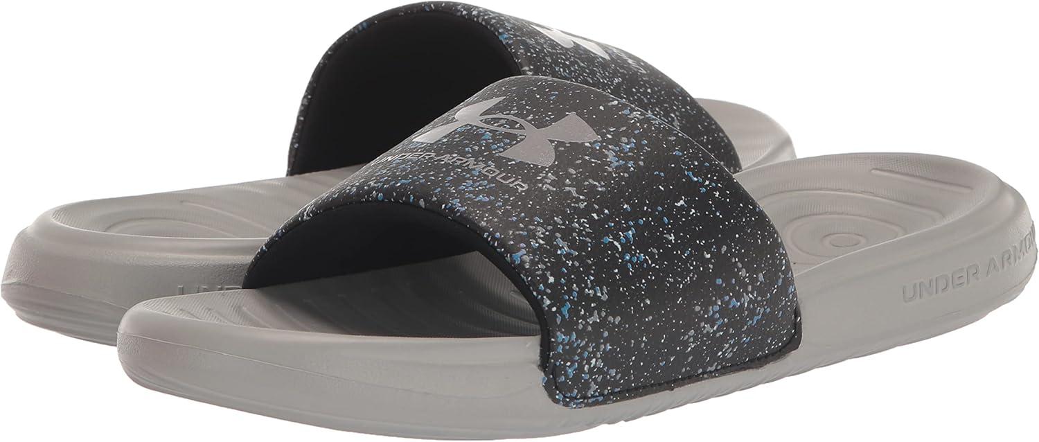 imageUnder Armour UnisexChild Ansa Graphic Slide Sandal007 BlackTinMetallic Tin