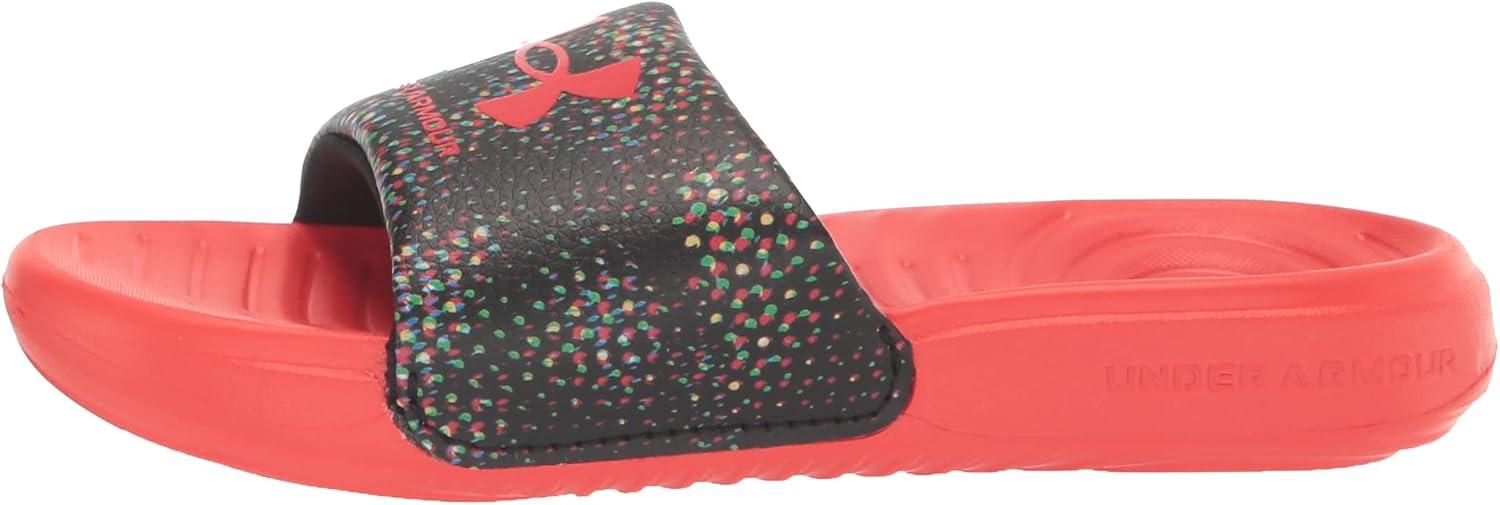 imageUnder Armour UnisexChild Ansa Graphic Slide Sandal008 BlackRadio RedRadio Red