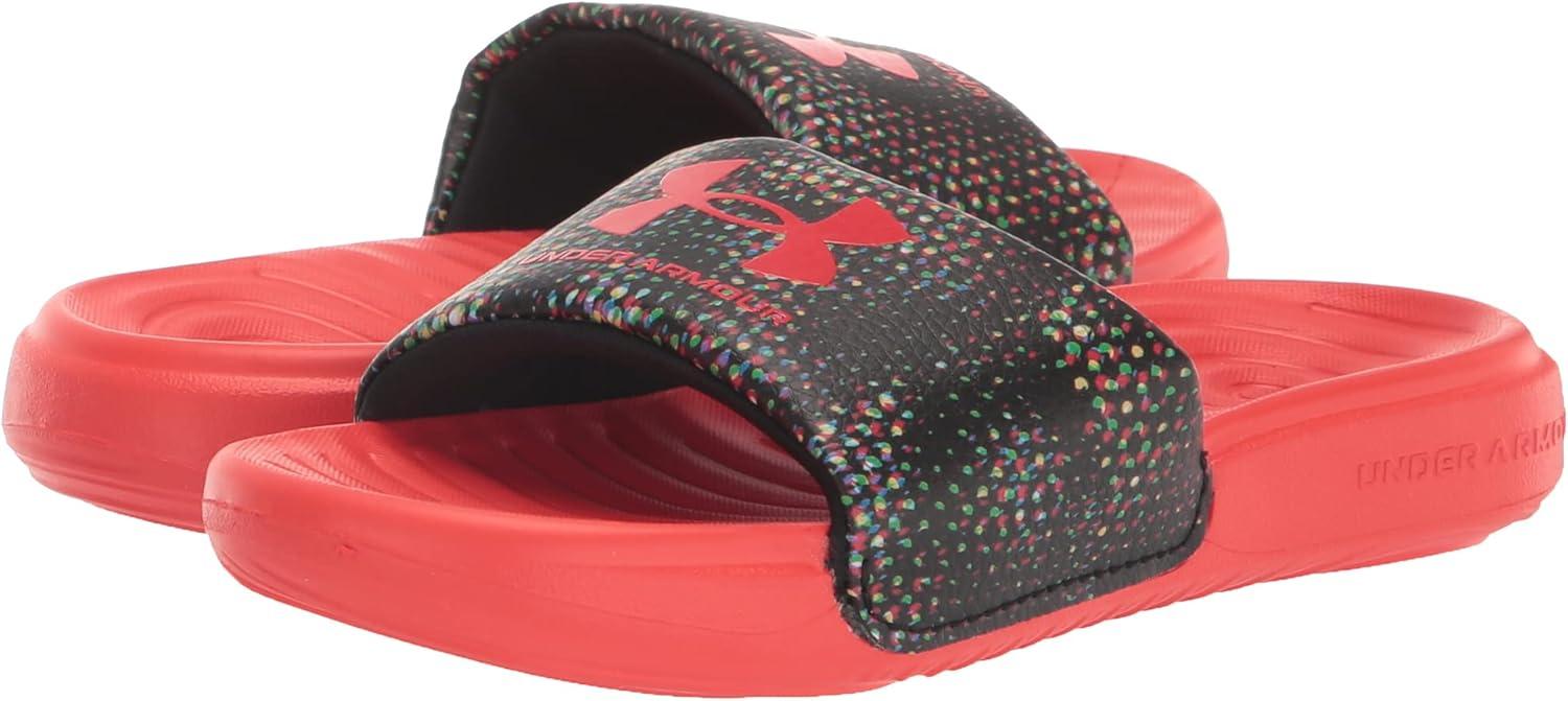 imageUnder Armour UnisexChild Ansa Graphic Slide Sandal008 BlackRadio RedRadio Red