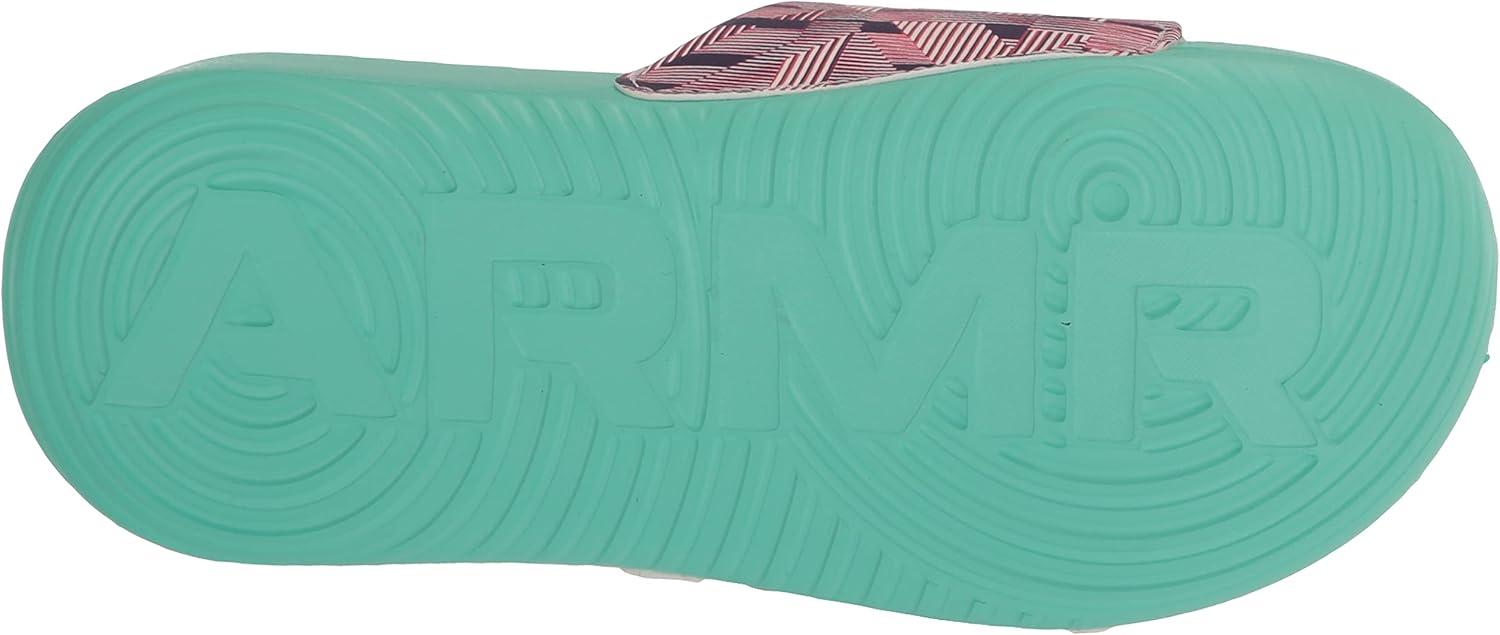 imageUnder Armour UnisexChild Ansa Graphic Slide Sandal104 WhiteGreen BreezePink Shock