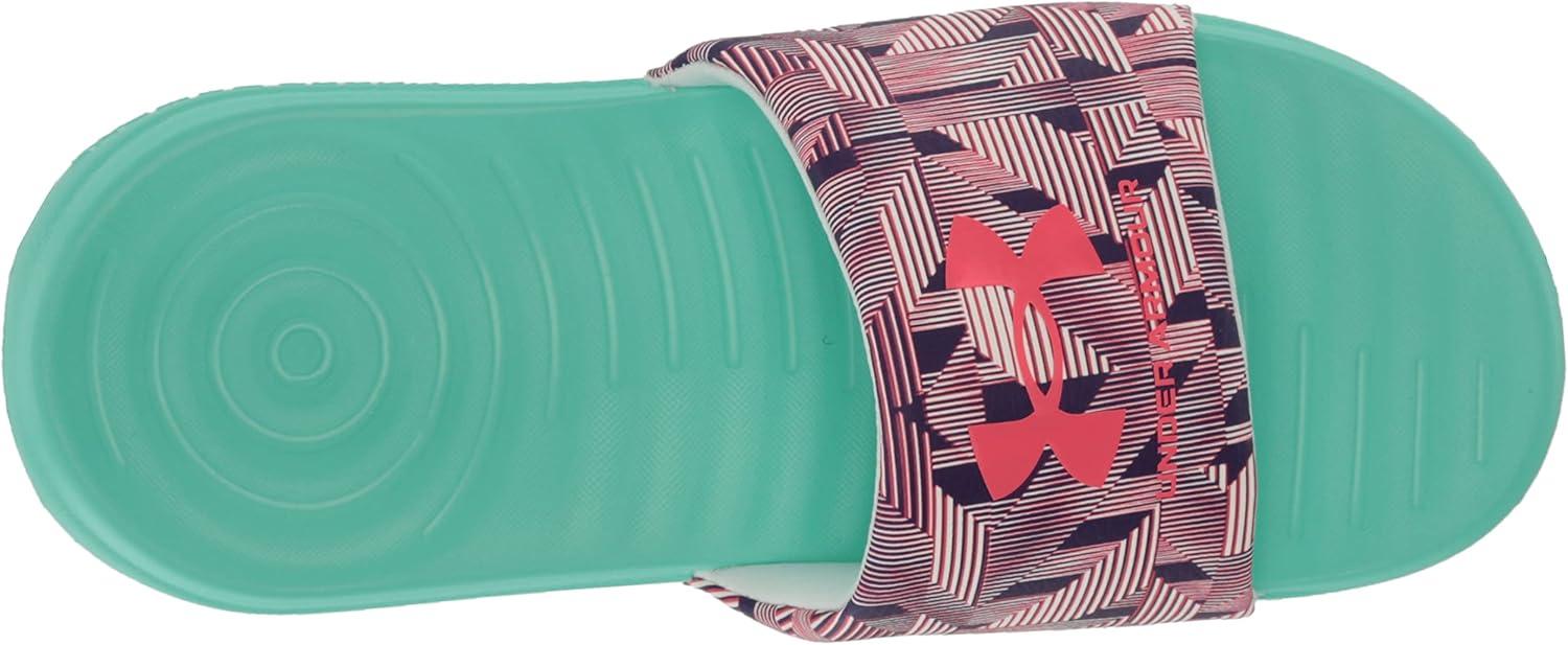 imageUnder Armour UnisexChild Ansa Graphic Slide Sandal104 WhiteGreen BreezePink Shock