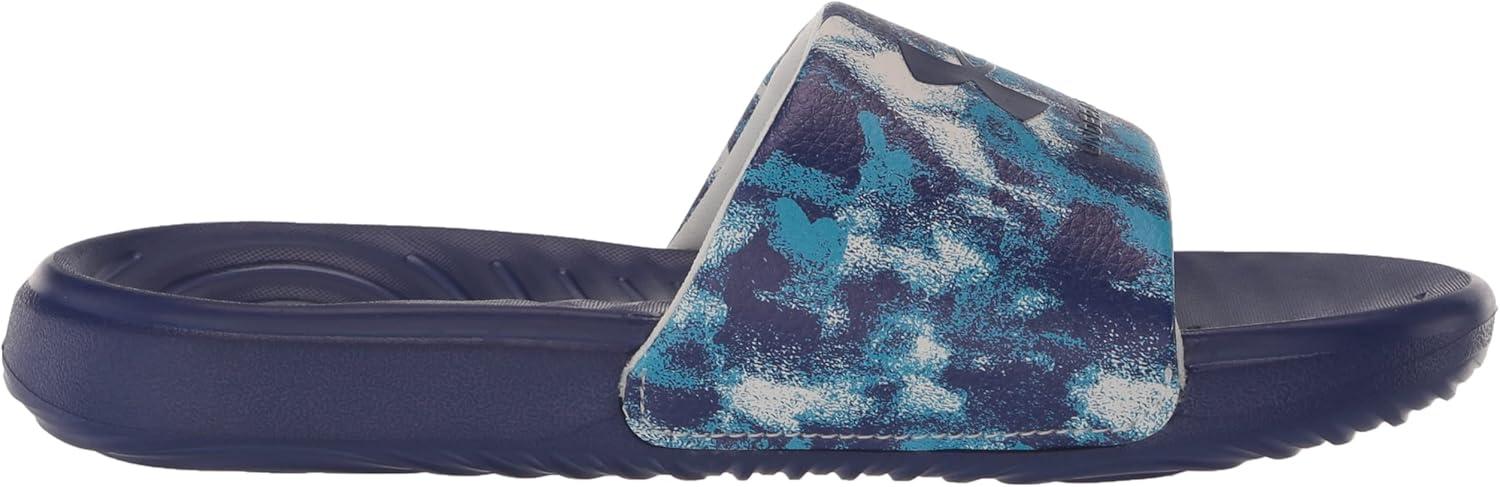 imageUnder Armour UnisexChild Ansa Graphic Slide Sandal106 WhiteSonar BlueSonar Blue