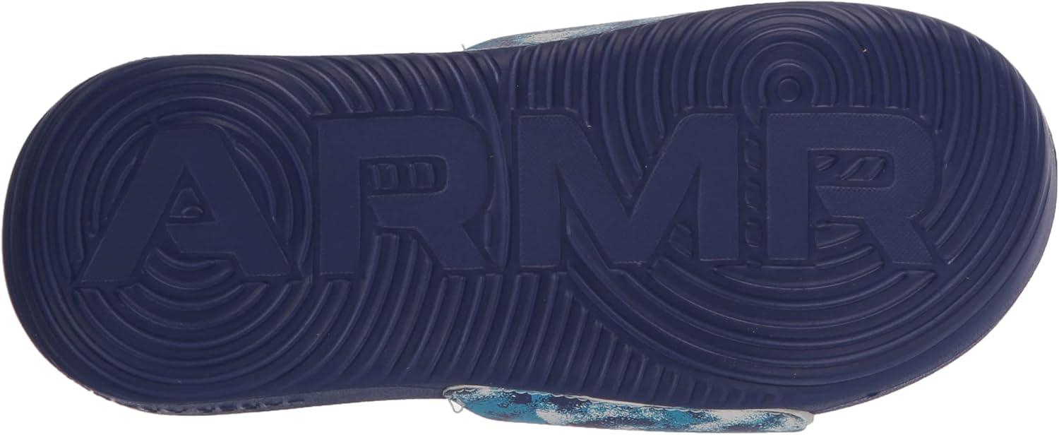 imageUnder Armour UnisexChild Ansa Graphic Slide Sandal106 WhiteSonar BlueSonar Blue