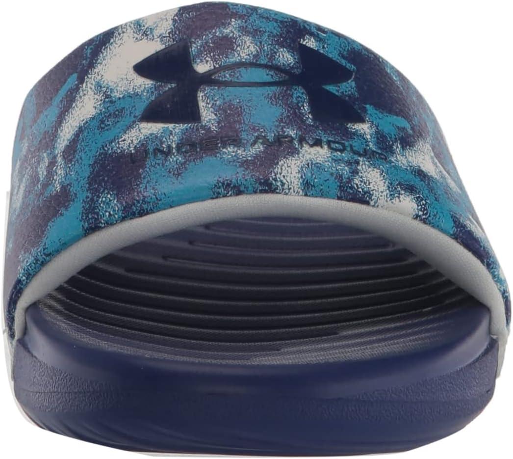 imageUnder Armour UnisexChild Ansa Graphic Slide Sandal106 WhiteSonar BlueSonar Blue