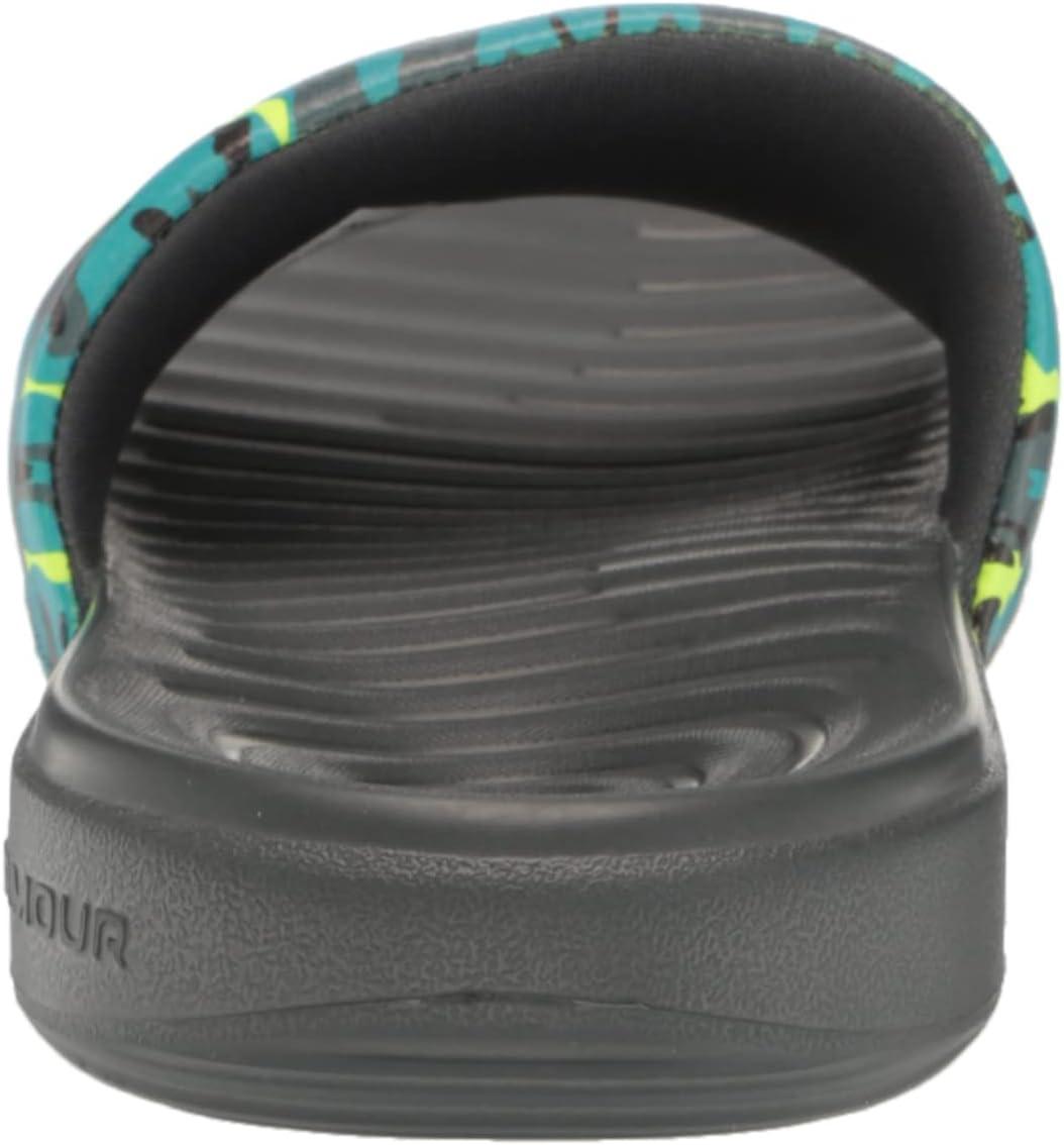 imageUnder Armour UnisexChild Ansa Graphic Slide Sandal300 Lime SurgePitch GrayLime Surge