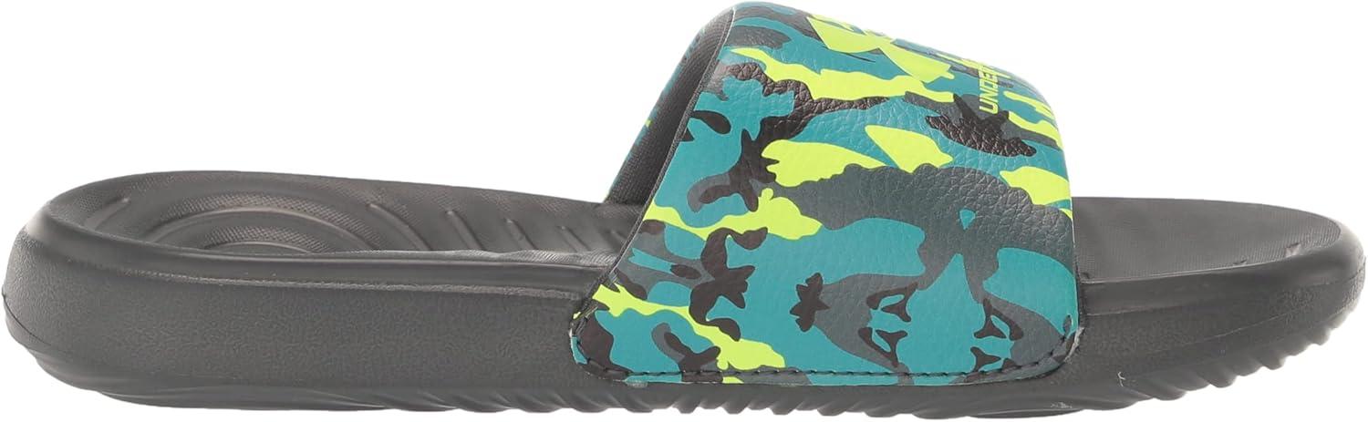 imageUnder Armour UnisexChild Ansa Graphic Slide Sandal300 Lime SurgePitch GrayLime Surge