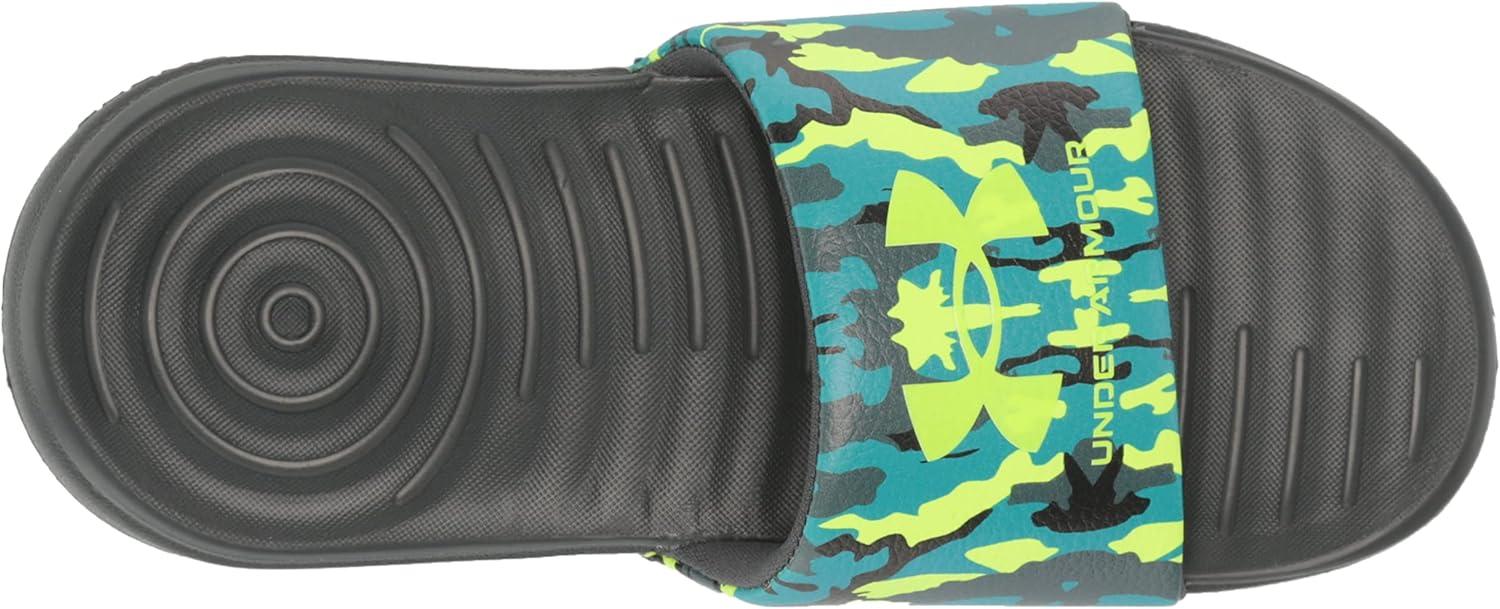 imageUnder Armour UnisexChild Ansa Graphic Slide Sandal300 Lime SurgePitch GrayLime Surge