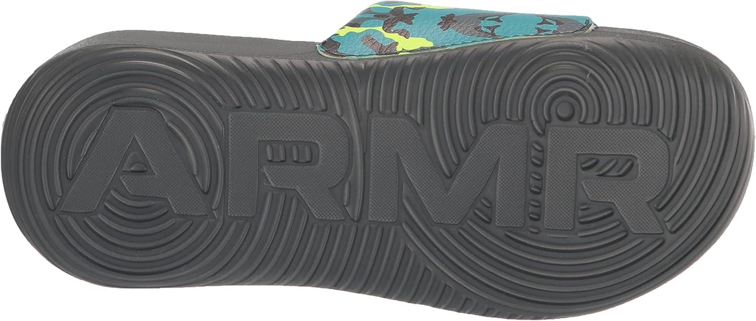imageUnder Armour UnisexChild Ansa Graphic Slide Sandal300 Lime SurgePitch GrayLime Surge