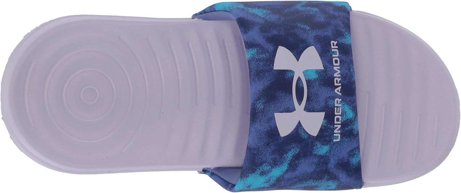 imageUnder Armour UnisexChild Ansa Graphic Slide Sandal401 Baja BlueNebula PurpleNebula Purple