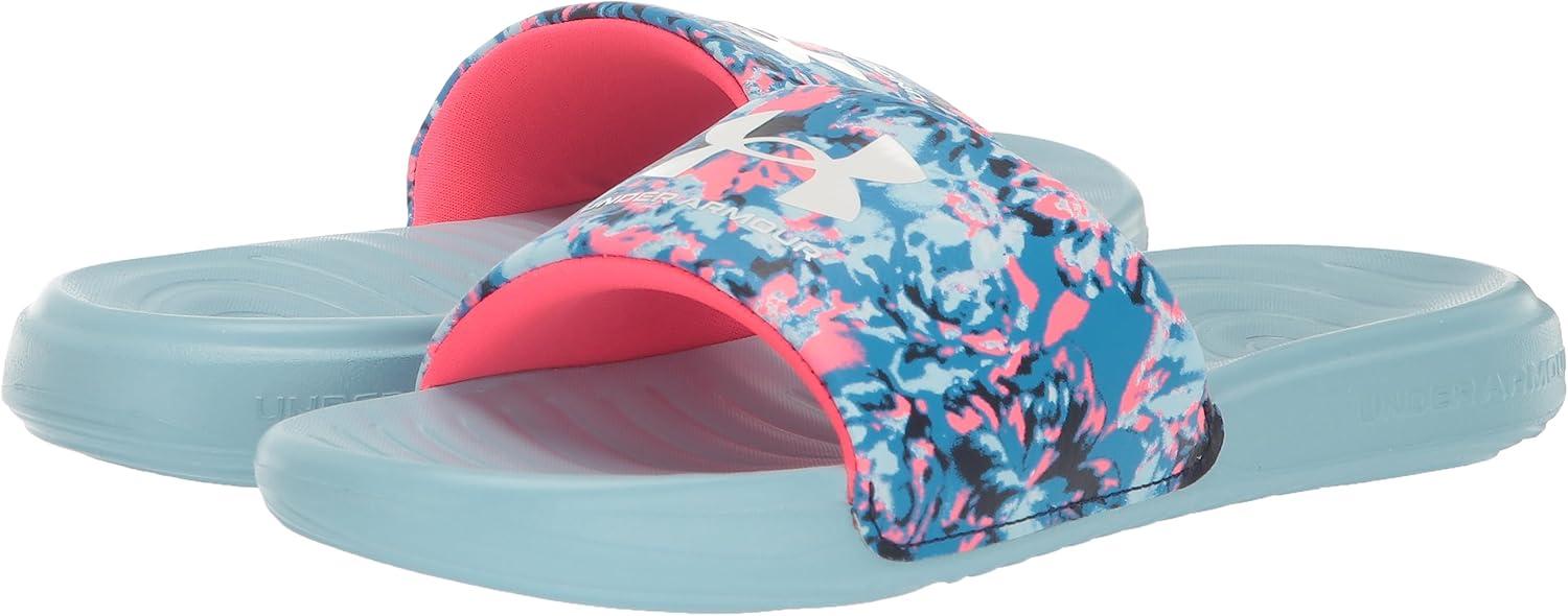imageUnder Armour UnisexChild Ansa Graphic Slide Sandal402 BlizzardBlizzardPink Shock