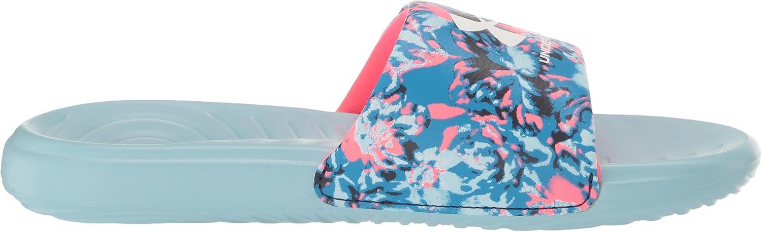 imageUnder Armour UnisexChild Ansa Graphic Slide Sandal402 BlizzardBlizzardPink Shock