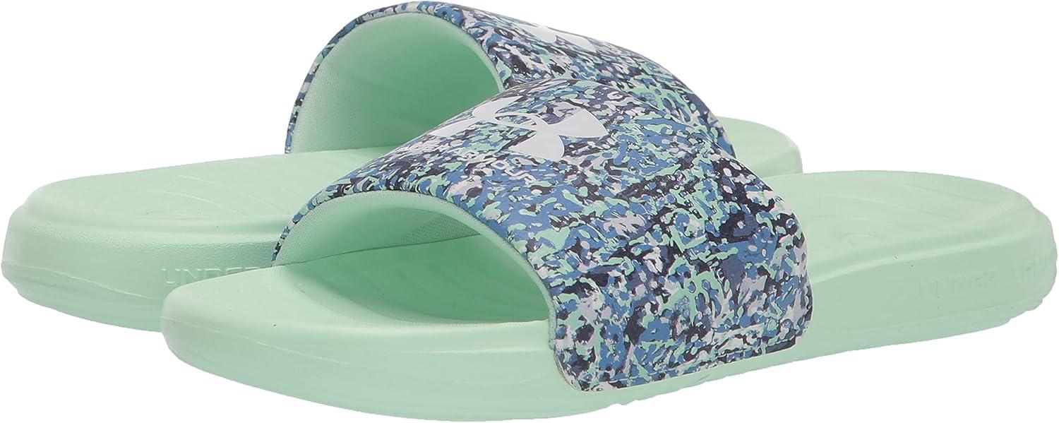 imageUnder Armour UnisexChild Ansa Graphic Slide SandalAqua Foam 301Radar Blue