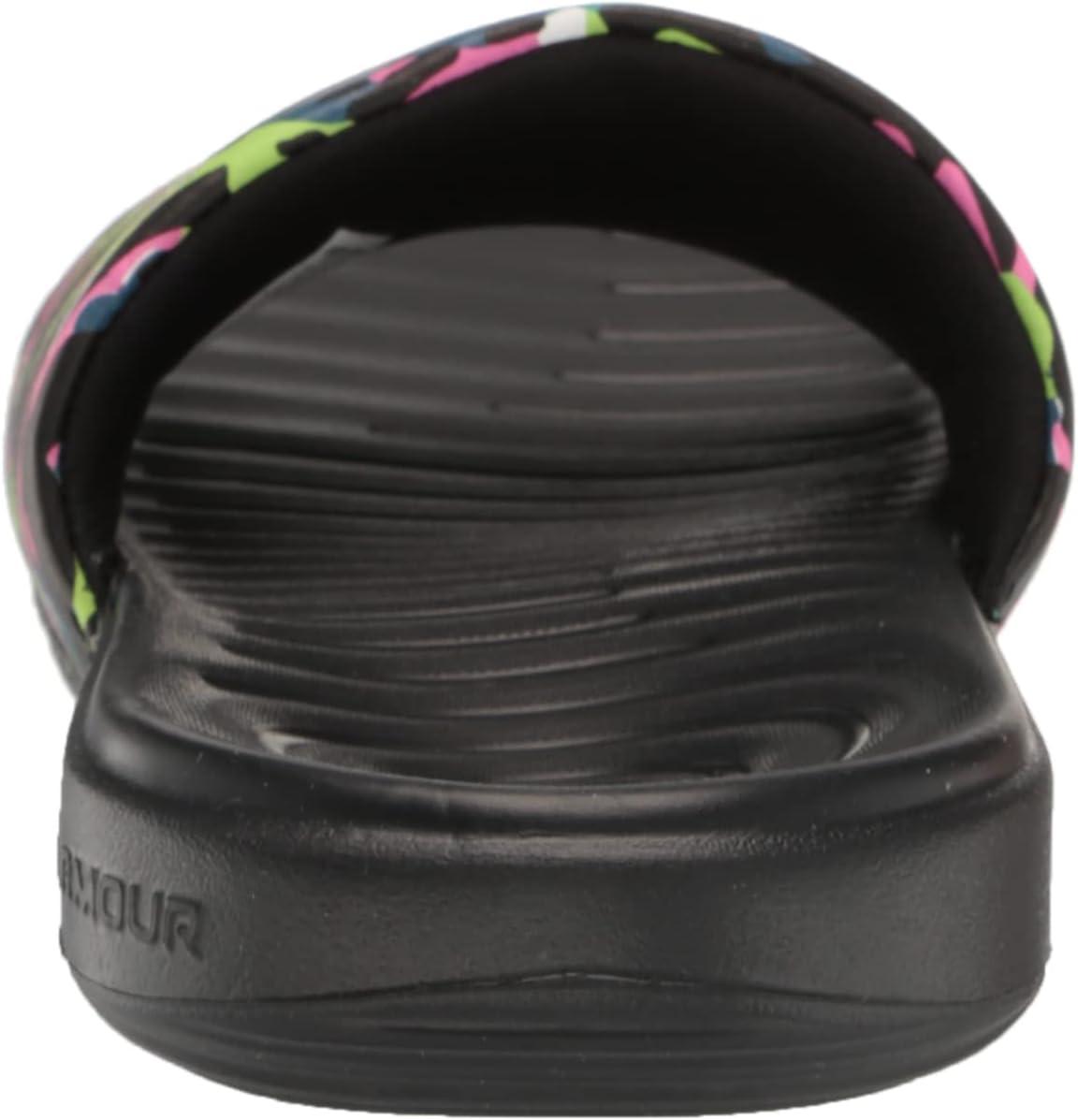 imageUnder Armour UnisexChild Ansa Graphic Slide SandalBlack 005Purple Switch