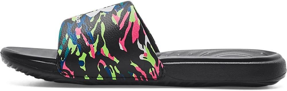 imageUnder Armour UnisexChild Ansa Graphic Slide SandalBlack 005Purple Switch