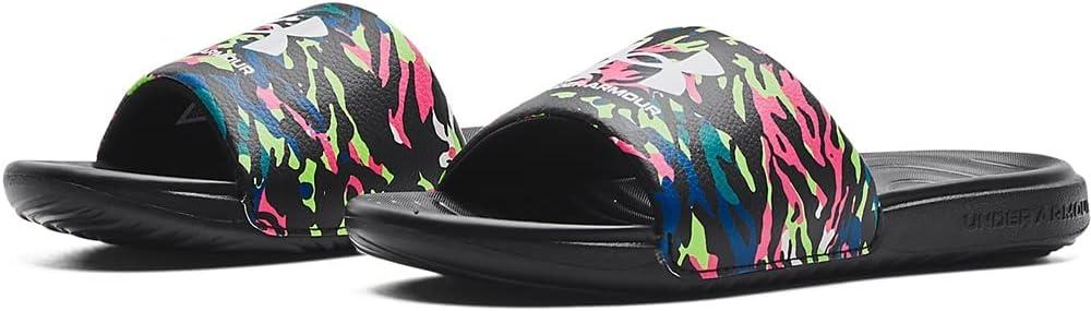 imageUnder Armour UnisexChild Ansa Graphic Slide SandalBlack 005Purple Switch