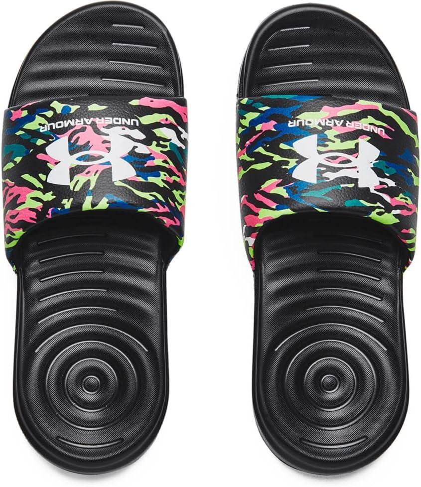 imageUnder Armour UnisexChild Ansa Graphic Slide SandalBlack 005Purple Switch