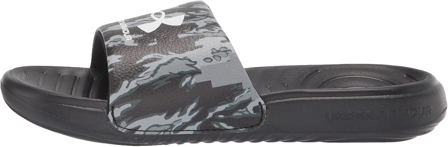 imageUnder Armour UnisexChild Ansa Graphic Slide SandalBlackSteelWhite