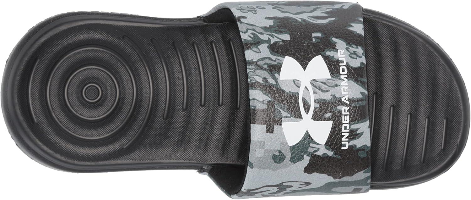 imageUnder Armour UnisexChild Ansa Graphic Slide SandalBlackSteelWhite