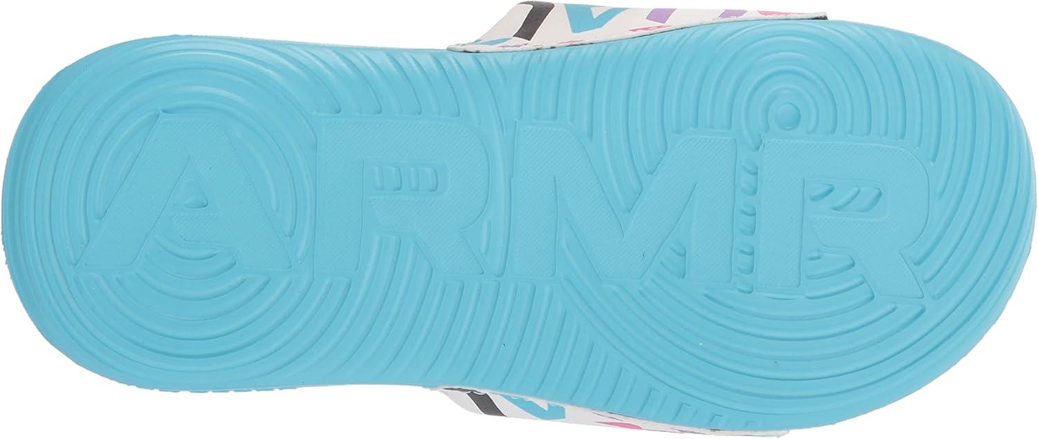 imageUnder Armour UnisexChild Ansa Graphic Slide SandalFresco Blue 302Metallic Ore