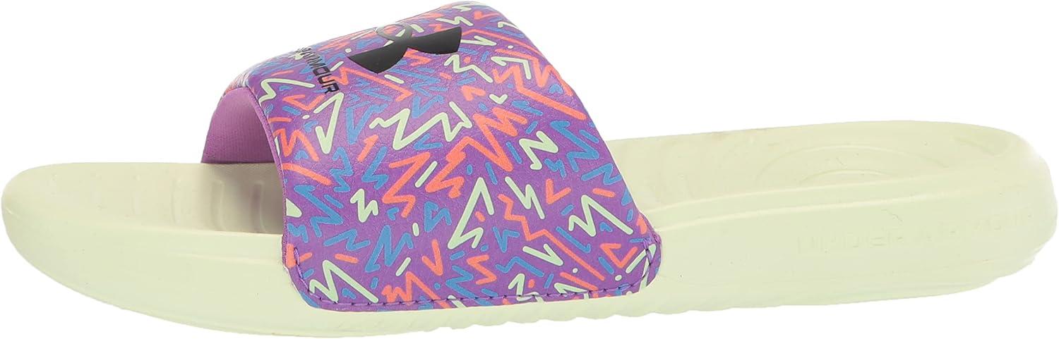 imageUnder Armour UnisexChild Ansa Graphic Slide SandalMega Magenta 501Black