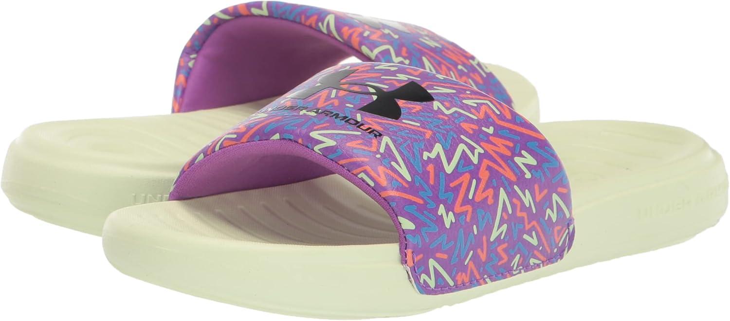imageUnder Armour UnisexChild Ansa Graphic Slide SandalMega Magenta 501Black