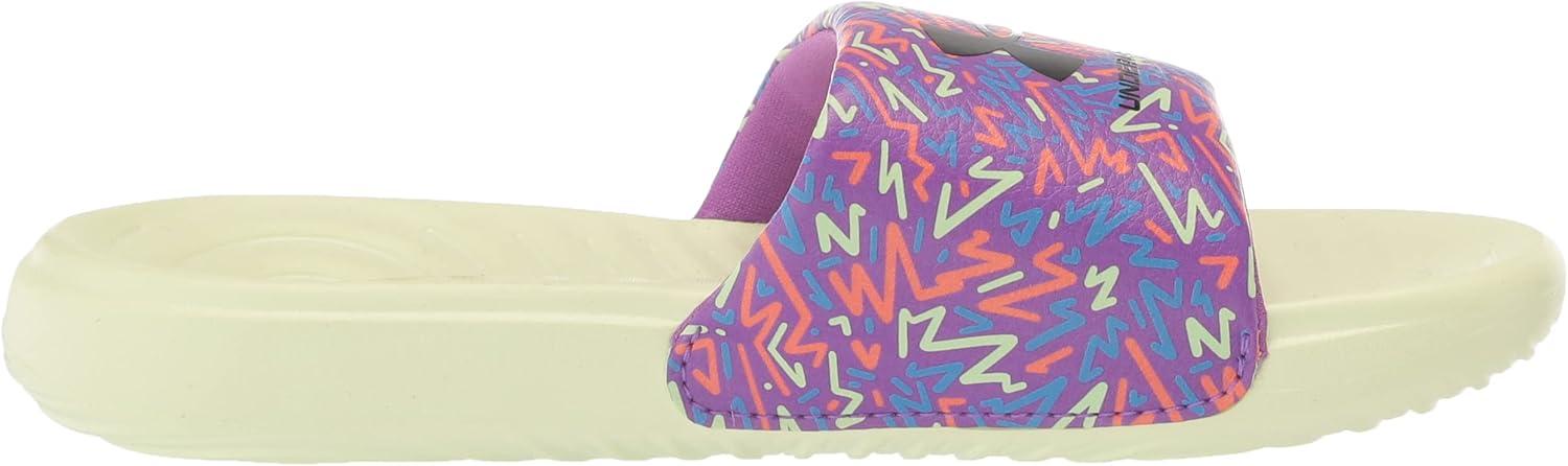 imageUnder Armour UnisexChild Ansa Graphic Slide SandalMega Magenta 501Black